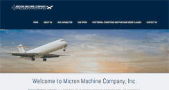 Desktop Screenshot of micronmachine.com