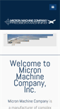 Mobile Screenshot of micronmachine.com