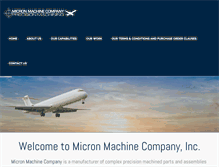 Tablet Screenshot of micronmachine.com